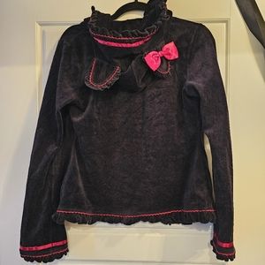 Goth kitty ear sweater